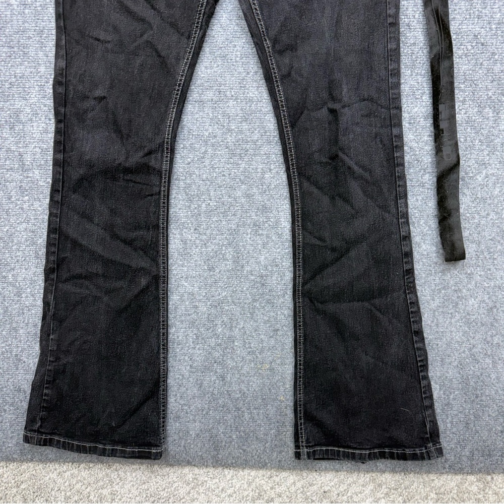 Rick Owens DRKSHDW Detroit Cut black buttonfly jeans men's size 32x31 distressed - Picture 12 of 14